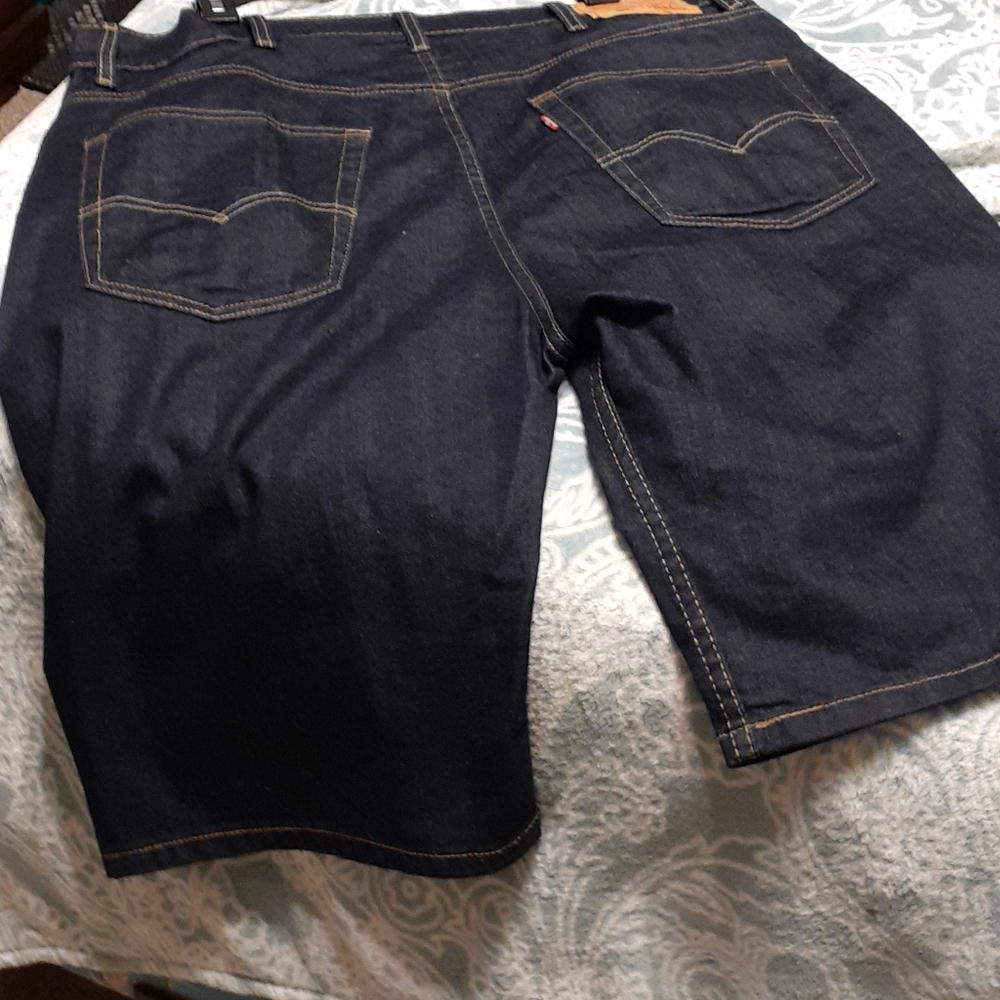 Levi  Red Tag Dk Blue denim   long shorts